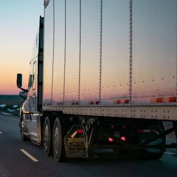 Sure Shift GPS tracked moving truck on Indian highway